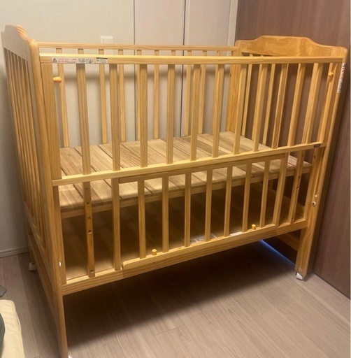 KATOJI ベビーベッド 木製 セール中