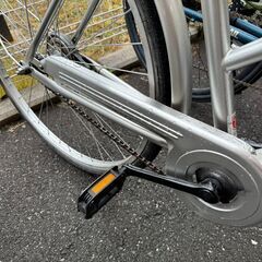 ★店頭にて試乗可★ J3412　【リユースのサカイ柏店】 軽快自転車　27インチ　ダイナモライト　シルバー　　簡易クリーニング済　 中古自転車 　流山市 中古自転車 松戸市 中古自転車 我孫子市 中古自転車 船橋市 中古自転車 守谷市 中古自転車 取手市 中古自転車　の画像