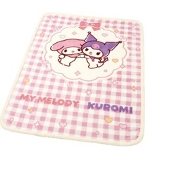 しまむら ハッピーバック合わせ毛布、敷きパッド、枕　マイメロディ クロミ ピンクの画像