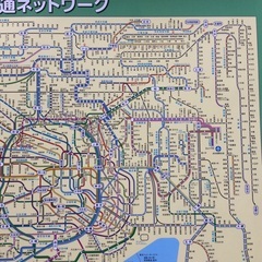 【お取引中】2026 首都圏（1都7県）路線図カレンダー　B2・筒状（他のものと一緒のは場合は0円）の画像