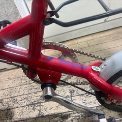 DUCATI MINI ハンドル部の折りたたみ自転車 赤 の画像