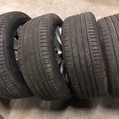 メルセデスベンツ W222 Sクラス 18×8J 5H112 PCD+41 コンチネンタル MO 245/50R18 4本 2023年製 サマータイヤ キズありの画像