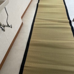 ござ　い草上敷　茶色染い草の画像