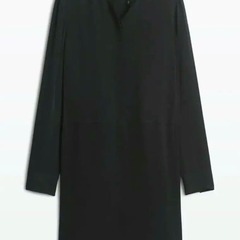 ARITZIA WILFRED・100%シルク絹・長袖ブラクワンピスの画像