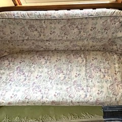 カリモク　2人掛けソファ　引き取り限定　宇都宮の画像