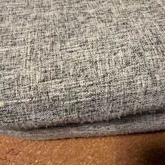 1人掛けローソファ 座椅子 グレーの画像