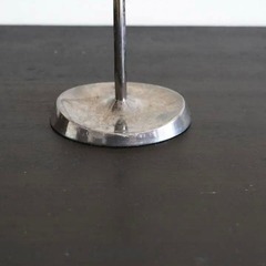北欧ビンテージ「クローネ・デンマーク」の銀製ろうそく立て・キャンドルホルダーの画像