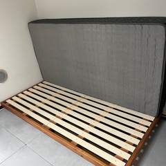 シングル:すのこベッドフレーム+マットレスの画像