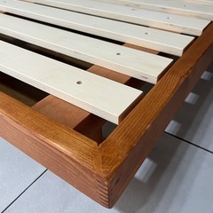 シングル:すのこベッドフレーム+マットレスの画像