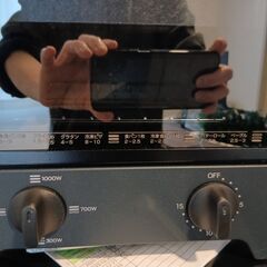【美品・清掃済】コイズミ オーブントースター KOS-1031 ブラック（ミラー扉・縦型2段）の画像