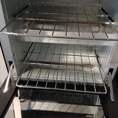 【美品・清掃済】コイズミ オーブントースター KOS-1031 ブラック（ミラー扉・縦型2段）の画像