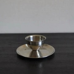 ビンテージノルウェー製 ステンレスのエッグカップ・卵立ての画像