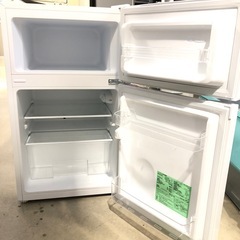 IRIS OHYAMA 87L 2ドア冷凍冷蔵庫 　PRC-B092D-W 2023年製の画像