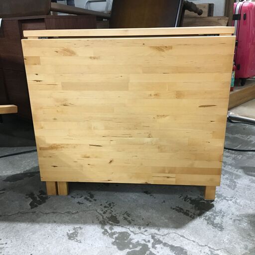 IKEA/イケア ノールデン ゲートレッグテーブル 天板展開時151cm 引き出し&times;6個 25l菊TK