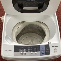 万代店　日立　全自動洗濯機　NW-5WRの画像