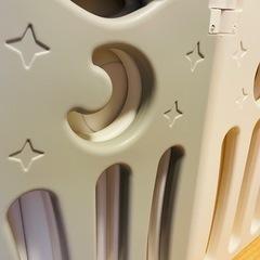 ベビーサークルホワイト✖️グレーの画像