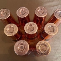 銅製ビールカップ 9個セットの画像