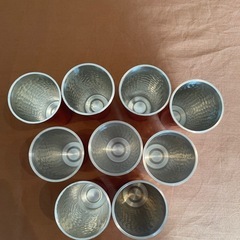 銅製ビールカップ 9個セットの画像