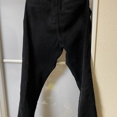 コーデュロイパンツ(H&M)/黒/Lサイズの画像