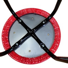 【新品未使用】丸椅子 3脚セット 赤 レッド パイプ椅子 日本製の画像