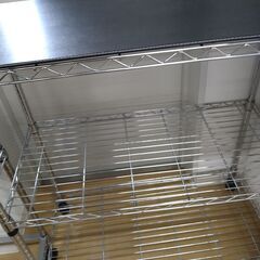 リユースのサカイ浦和店 【G156】★メタルラック キャスターつき 3段の画像