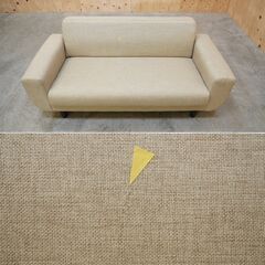 ≪zyt2654ジ限≫ 3人掛けソファ 布張り 幅159cm　　　座面幅125cm/コンパクト/中古家具/リユースストレージ仙台 071219-11の画像