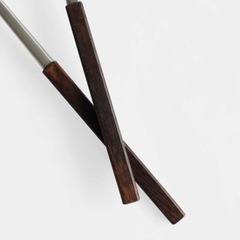 北欧風のビンテージ ミッドセンチュリー モダン サラダ用品のサービススプーンの画像