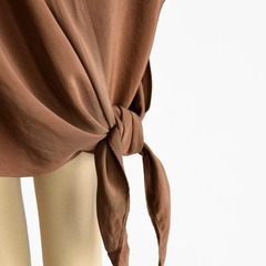 ヴィンテージ100%シルクロングスリーブワンピースの画像