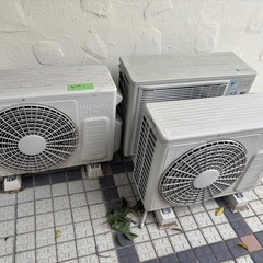 エアコン3台　室外機3台の画像