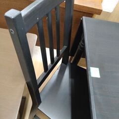 リユースのサカイ浦和店 【G157】ダイニングセット2人用 IKEA ブラックの画像