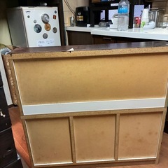 【無料】収納棚 木製 リメイク向け DIY 塗装剥がれあり 12/23までの画像