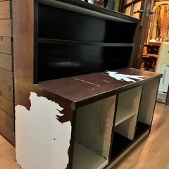 【無料】収納棚 木製 リメイク向け DIY 塗装剥がれあり 12/23までの画像