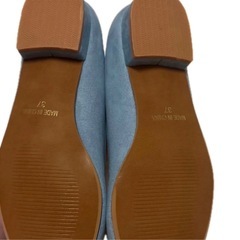 nano universe レディース メタルフラットパンプス シューズ 37サイズの画像