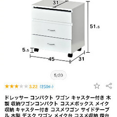 動かせるコンパクトなドレッサーの画像