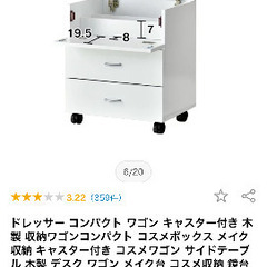動かせるコンパクトなドレッサーの画像