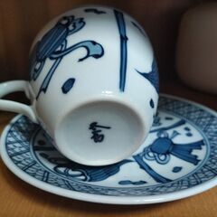 和柄カップソーサーセットの画像