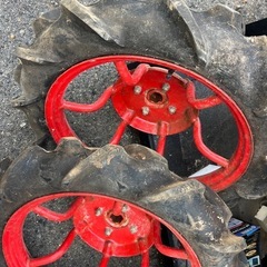 オーツ 水田　つる切機用 タイヤ 4.00-19 左右セット パーツ 部品 スペア の画像