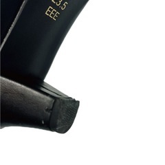 パンプス ブラック レザー 23.5cm EEEの画像