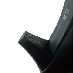 パンプス ブラック レザー 23.5cm EEEの画像