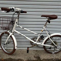 ★自転車★　SP-MINI 20インチ 小径自転車 SIMANO6段変速付 カゴ付  ※詳しい状態等は現物でご確認ください。の画像