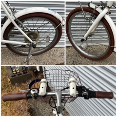 ★自転車★　SP-MINI 20インチ 小径自転車 SIMANO6段変速付 カゴ付  ※詳しい状態等は現物でご確認ください。の画像