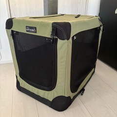 【お譲りします！】折りたたみ中型犬用クレート　中古です！の画像