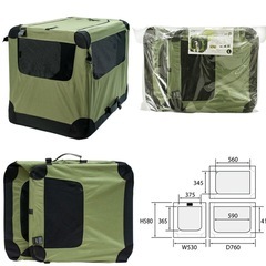 【お譲りします！】折りたたみ中型犬用クレート　中古です！の画像