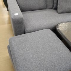 リユースのサカイ浦和店 【G161】★ソファ3人用 グレー オットマン付きの画像