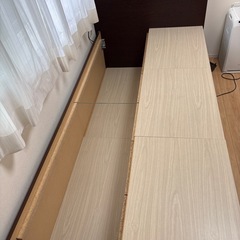 受け渡し決定大容量収納シングルベット の画像