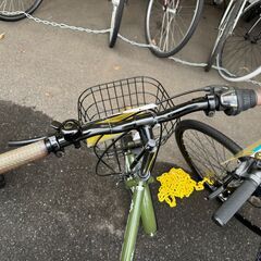 ★店頭にて試乗可★ J3414　【リユースのサカイ柏店】 折りたたみ自転車　6段変速　20インチ　　グリーン　　簡易クリーニング済　 中古自転車 　流山市 中古自転車 松戸市 中古自転車 我孫子市 中古自転車 船橋市 中古自転車 守谷市 中古自転車 取手市 中古自転車　の画像