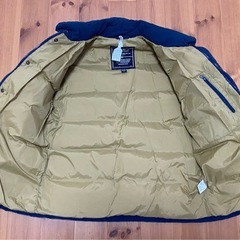 【あったか】CAMP7ダウン　ネイビー　Lサイズの画像