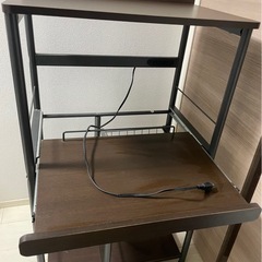 棚　ラック　コンセント2個付き　キッチン引き出し付きの画像