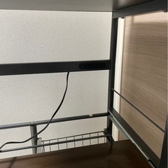 棚　ラック　コンセント2個付き　キッチン引き出し付きの画像
