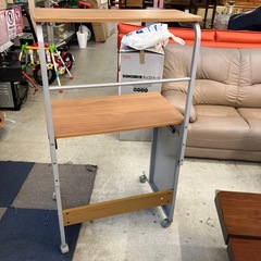 イ2512-219 スライド式 パソコンデスク キズ汚れめくれ有りの画像